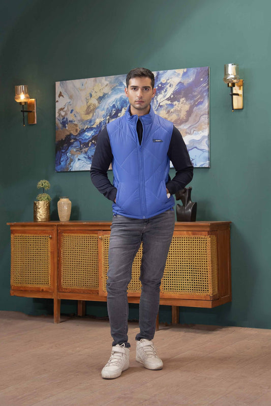 Picture of GTS-6391 PUFFER JACKET SLV LESS INK BLUE - Chenone Official - Online Shopping