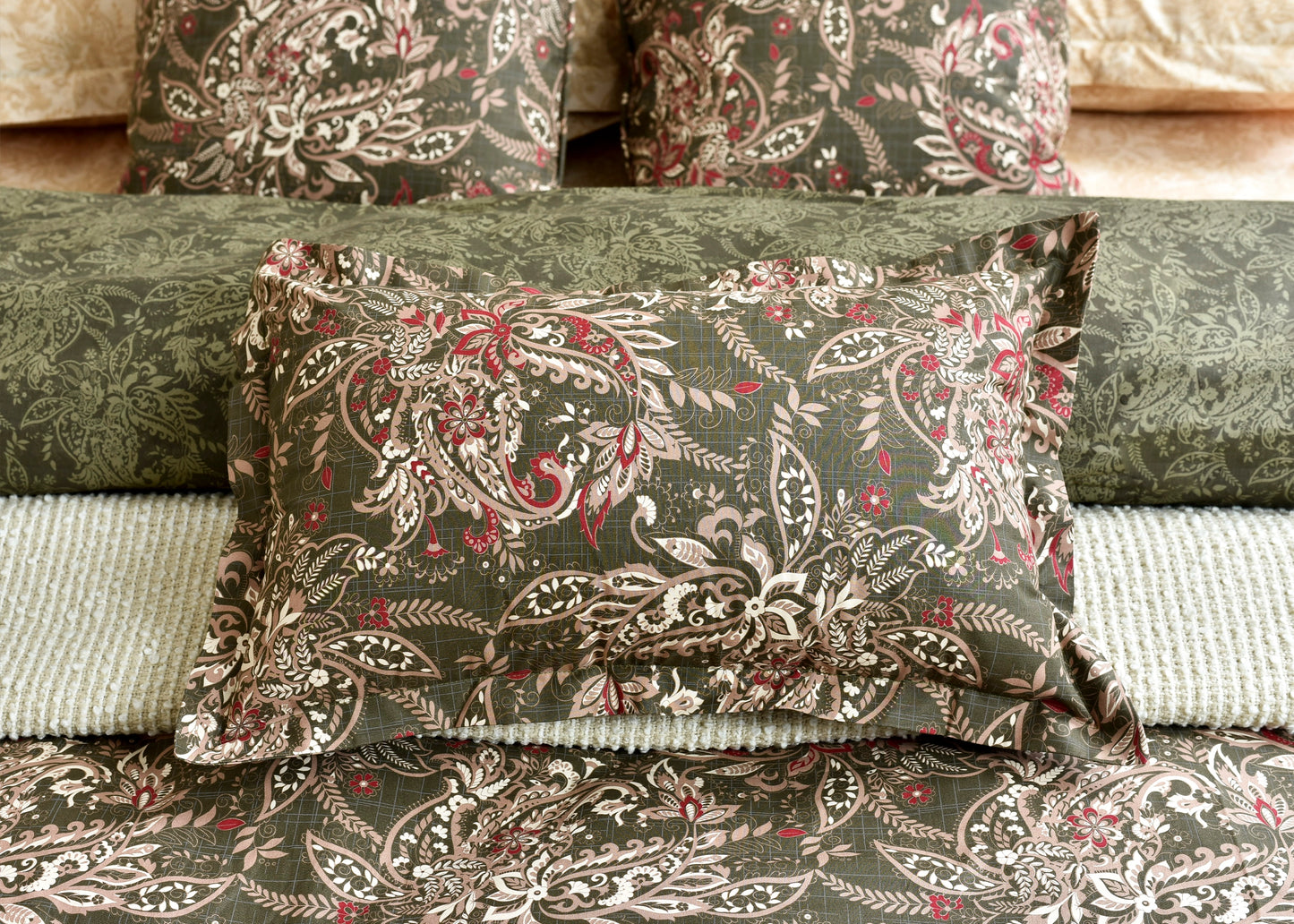 FILLED DEC PILLOW OLIVE-26-SL