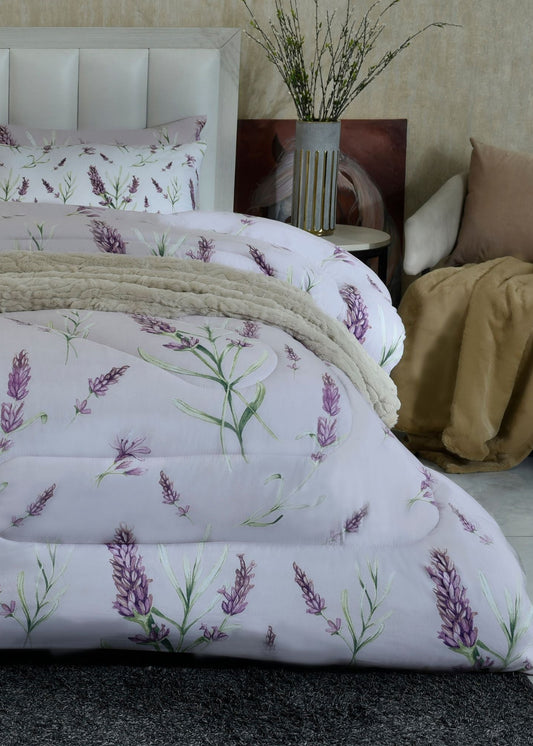 6 PCS COMFORTER SET QUEEN LILAC-25