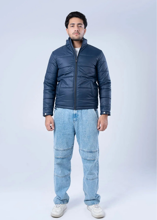 BUBBLE/QUILTED JACKET F/SLV NAVY - GTS-6390