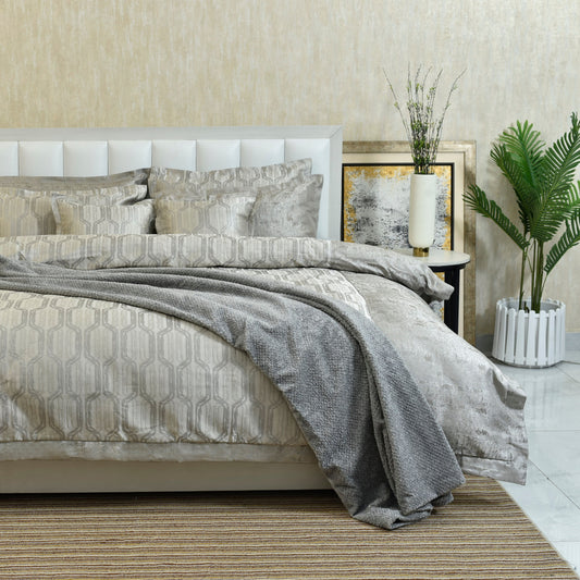 8 PCS DUVET COVER SET CHARCOAL-25