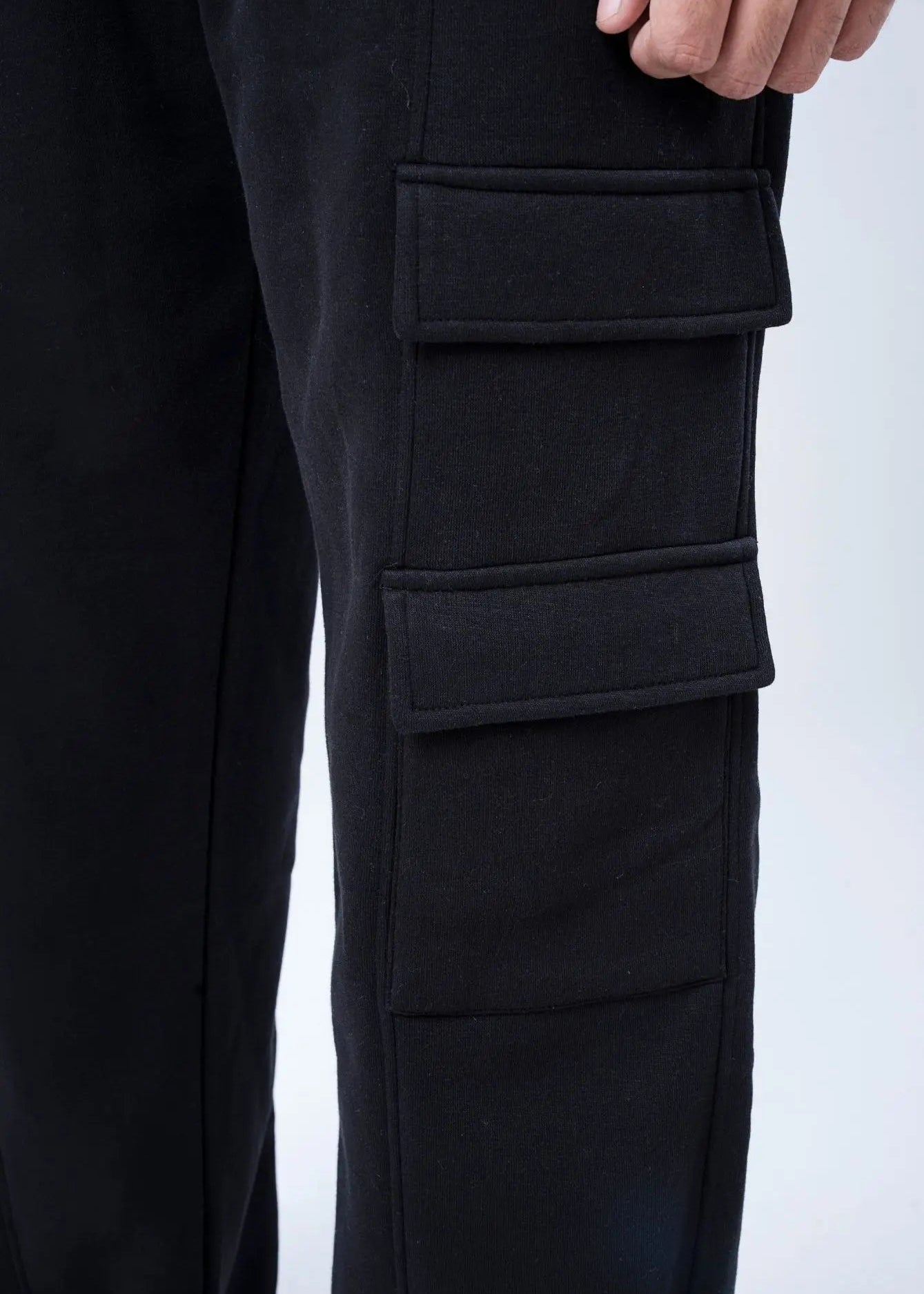 PULL ON TROUSER KNITTED BLACK - GTS-B4321