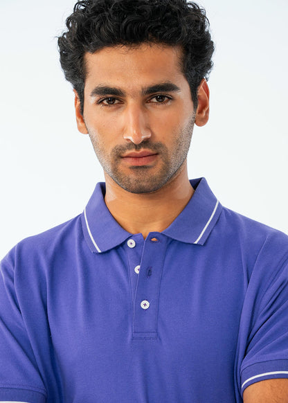 POLO SHIRT PIQUE PURPLE - GTS-B4334