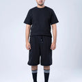 GTS-B4324 KNITTED CASUAL SHORT BLACK