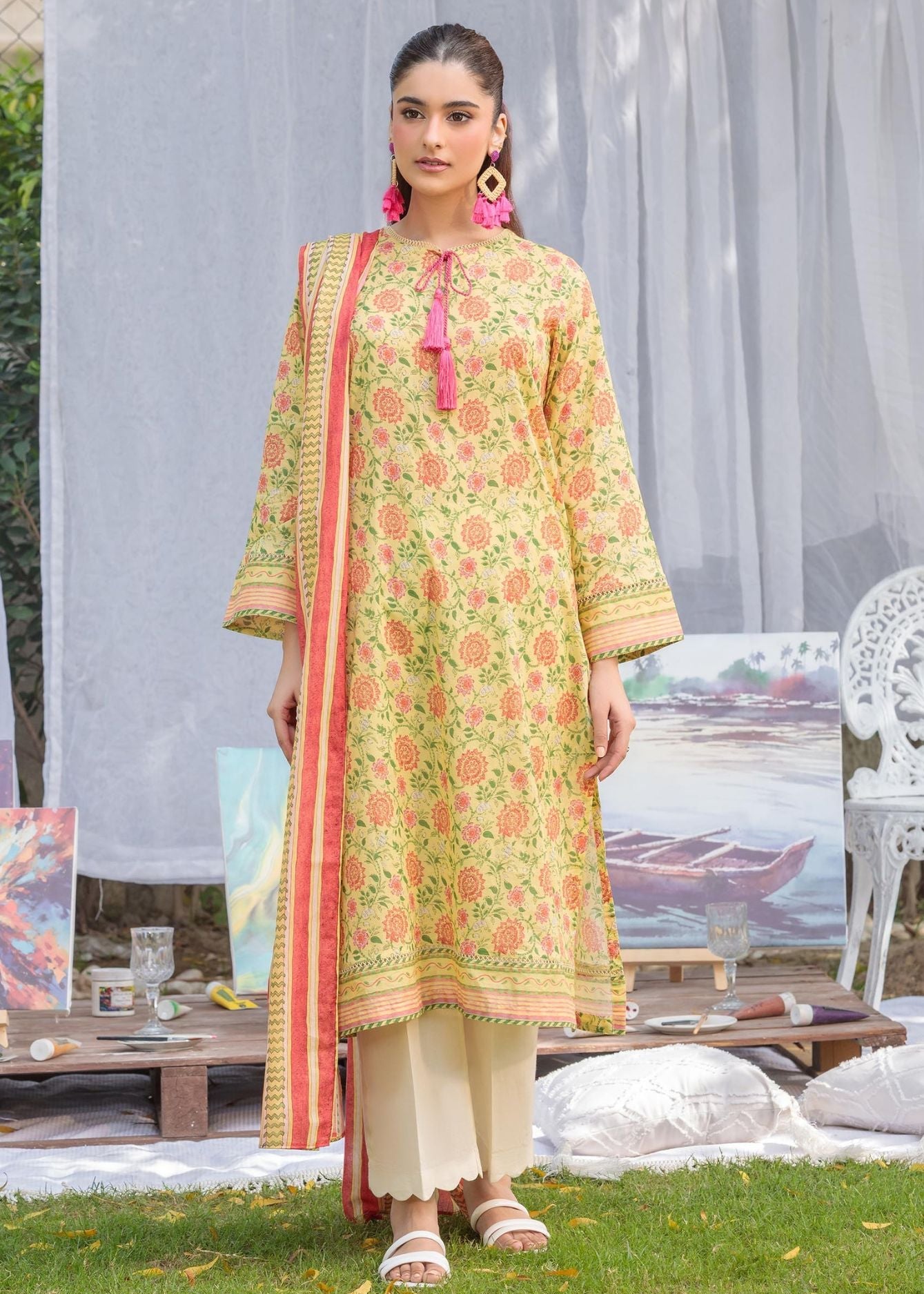 Picture of LDS-6999 2 PCS SUIT YELLOW - Chenone Official - Online Shopping