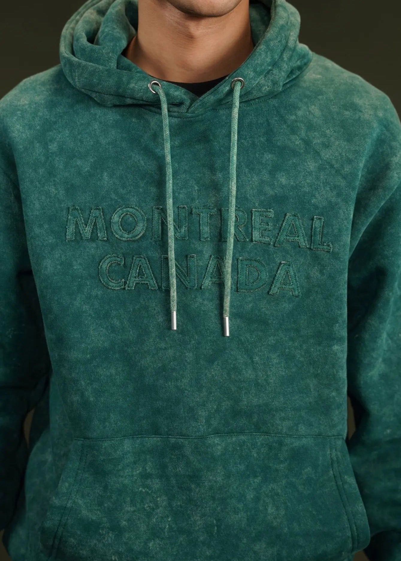 PULL OVER HOODIE TEAL - GTS-B4294