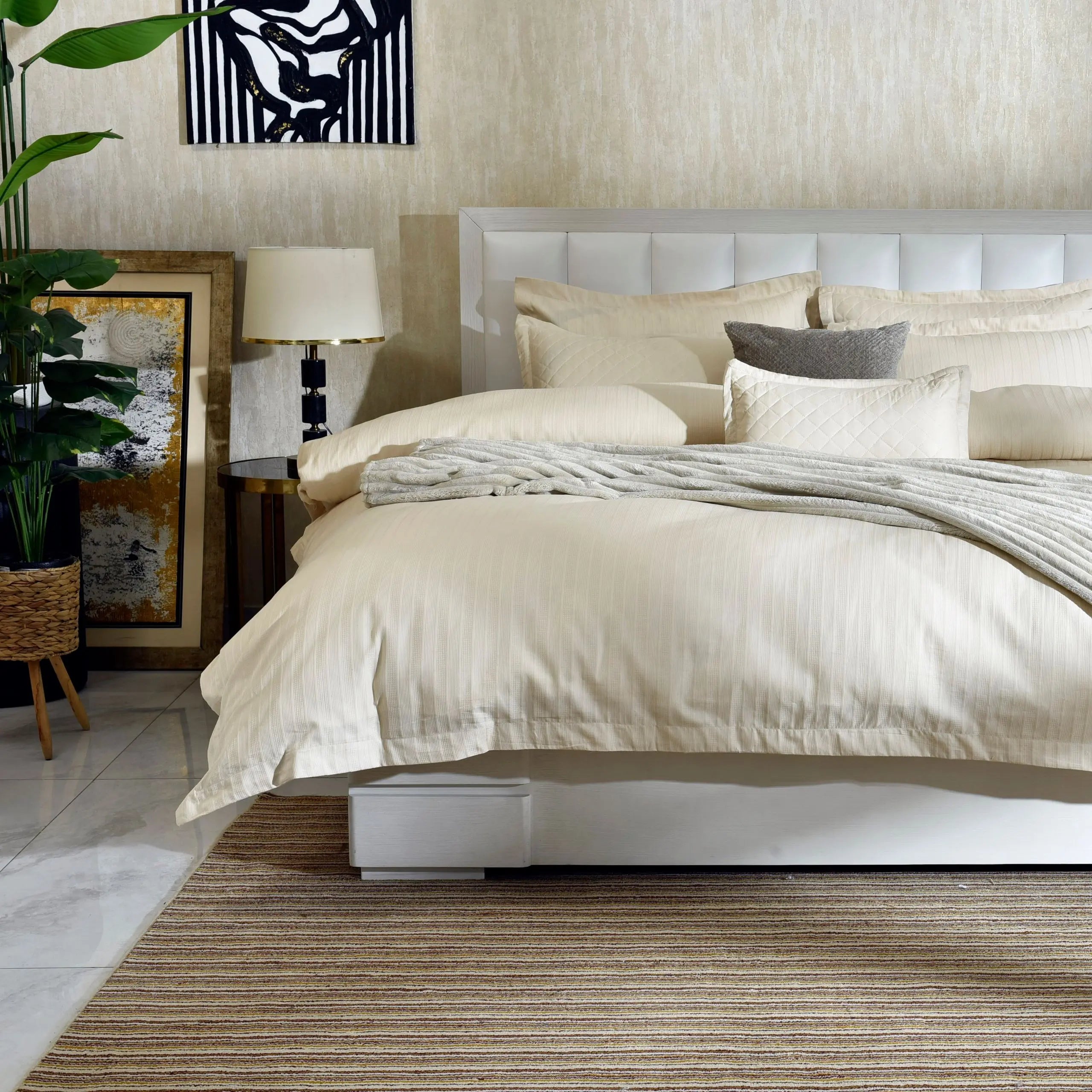 7 Pcs Duvet Cover Set Raisin | ChenOne Home Textile