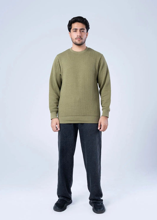 SWEATSHIRT OLIVE - GTS-B4281