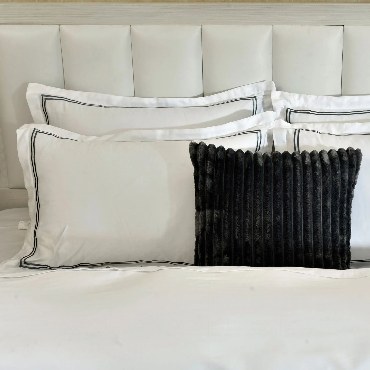 6 PCS DUVET COVER SET GREY BRATTA NOVA-25N