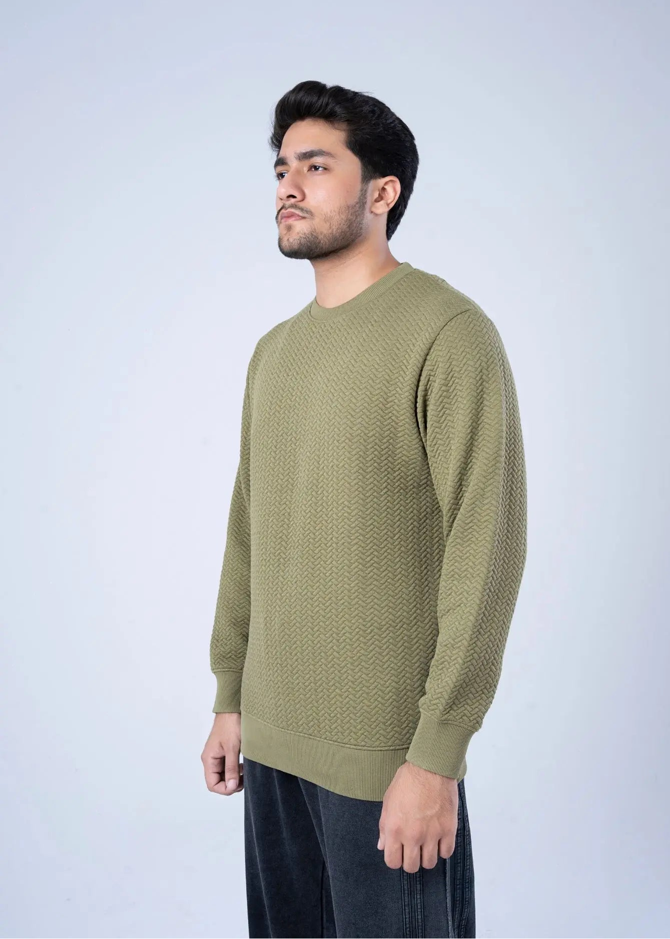 SWEATSHIRT OLIVE - GTS-B4281