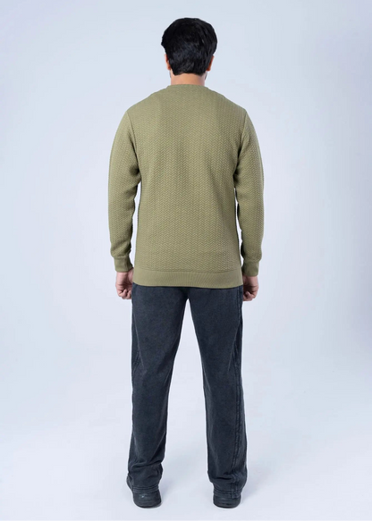 SWEATSHIRT OLIVE - GTS-B4281
