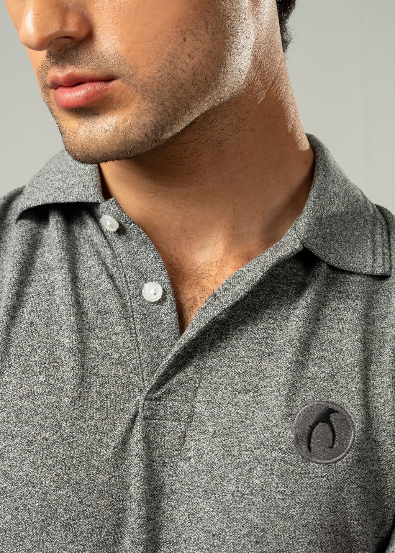 Picture of GTS-B4228 POLO SHIRT H/SLV GREY - Chenone Official - Online Shopping