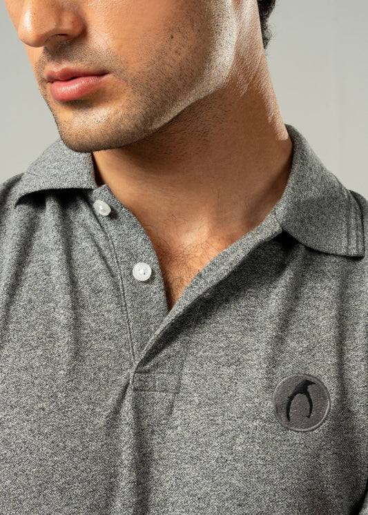 Picture of GTS-B4228 POLO SHIRT H/SLV GREY - Chenone Official - Online Shopping