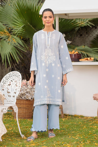 Picture of LDS-6942 2 PCS SUIT W/EMB SKY BLUE - Chenone Official - Online Shopping