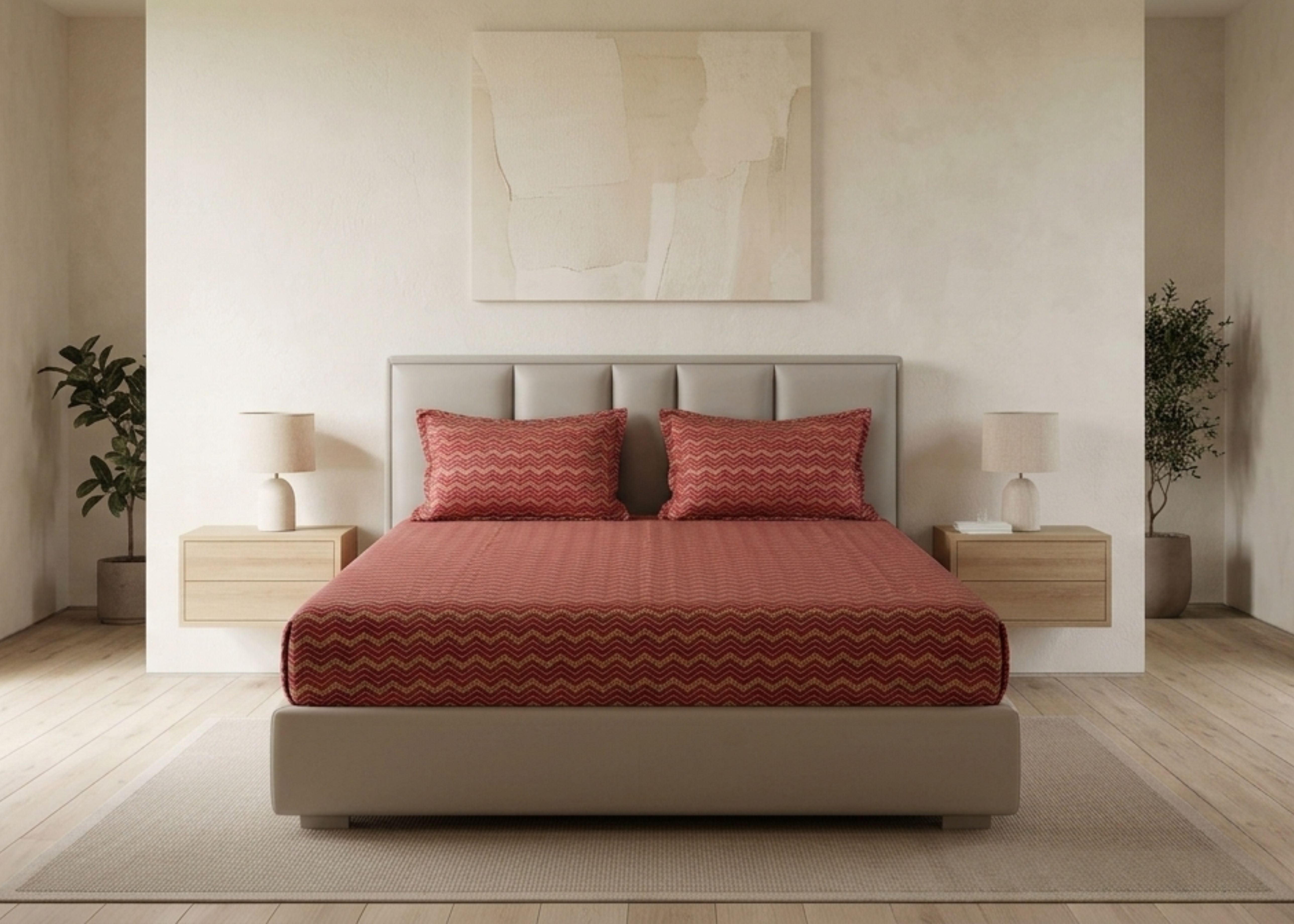 Cotton Bed Sheet Set King D35 | ChenOne Home Textile