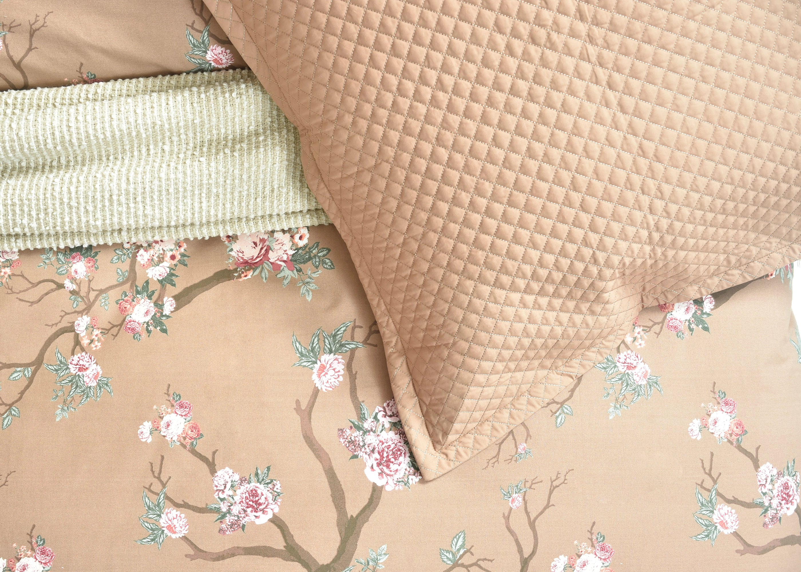 Eurosham Cover Quilted Coffee | ChenOne Home Textile