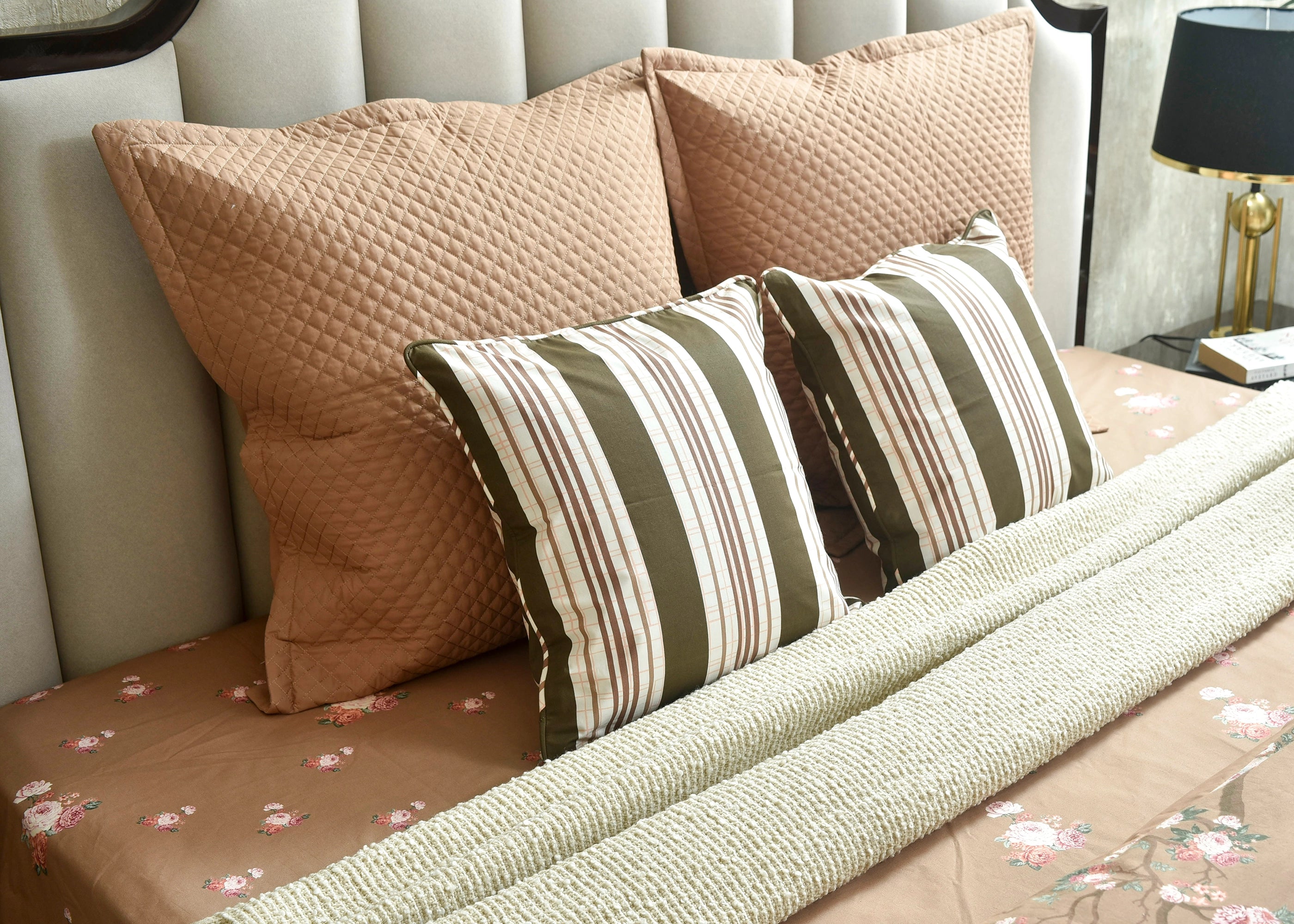 Square Cushion Cover Coffee | ChenOne Home Textile