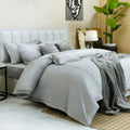7 PCS DUVET COVER SET PEARL GREY-25