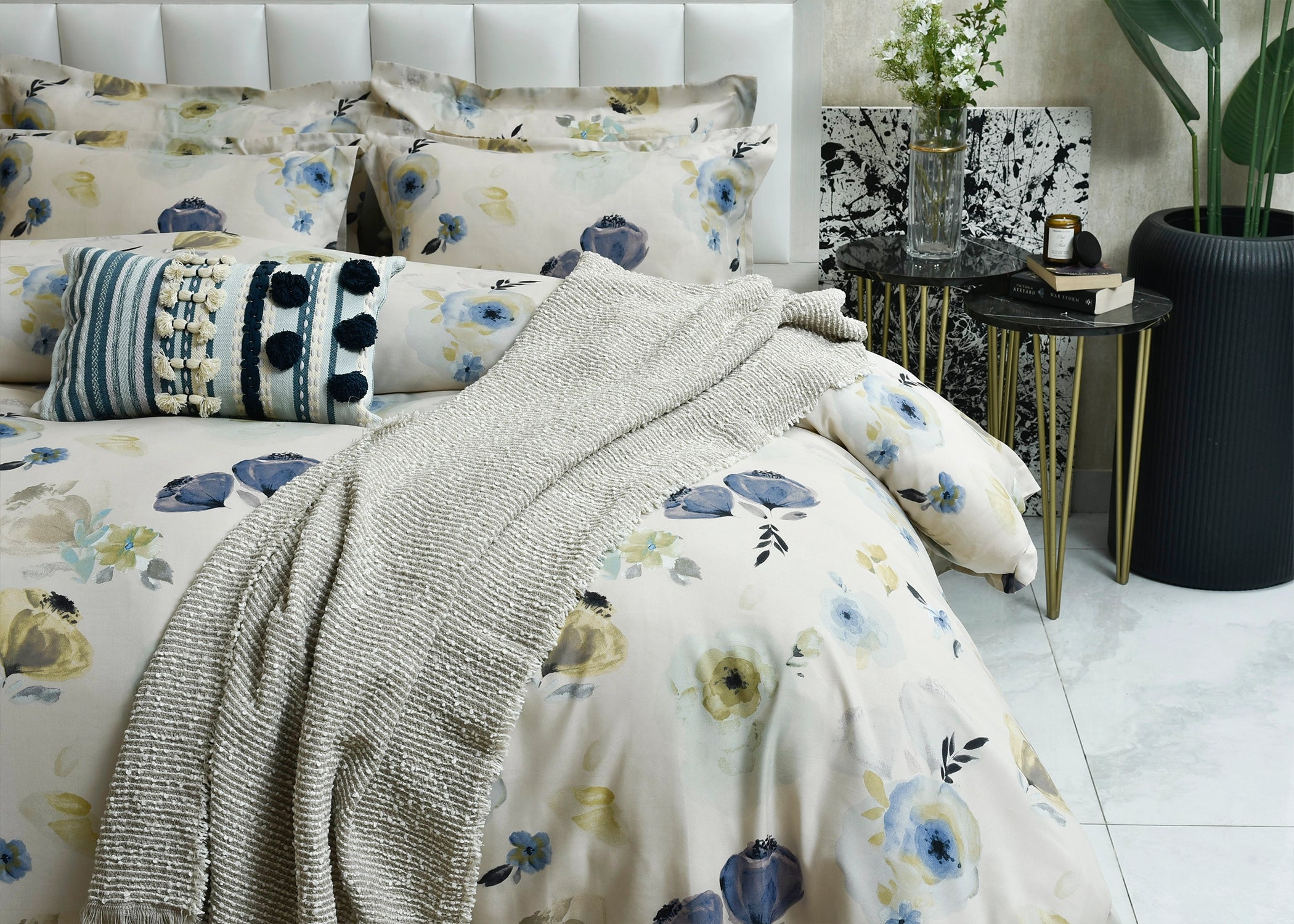 Quilt Cover Blue Garden | ChenOne Home Textile