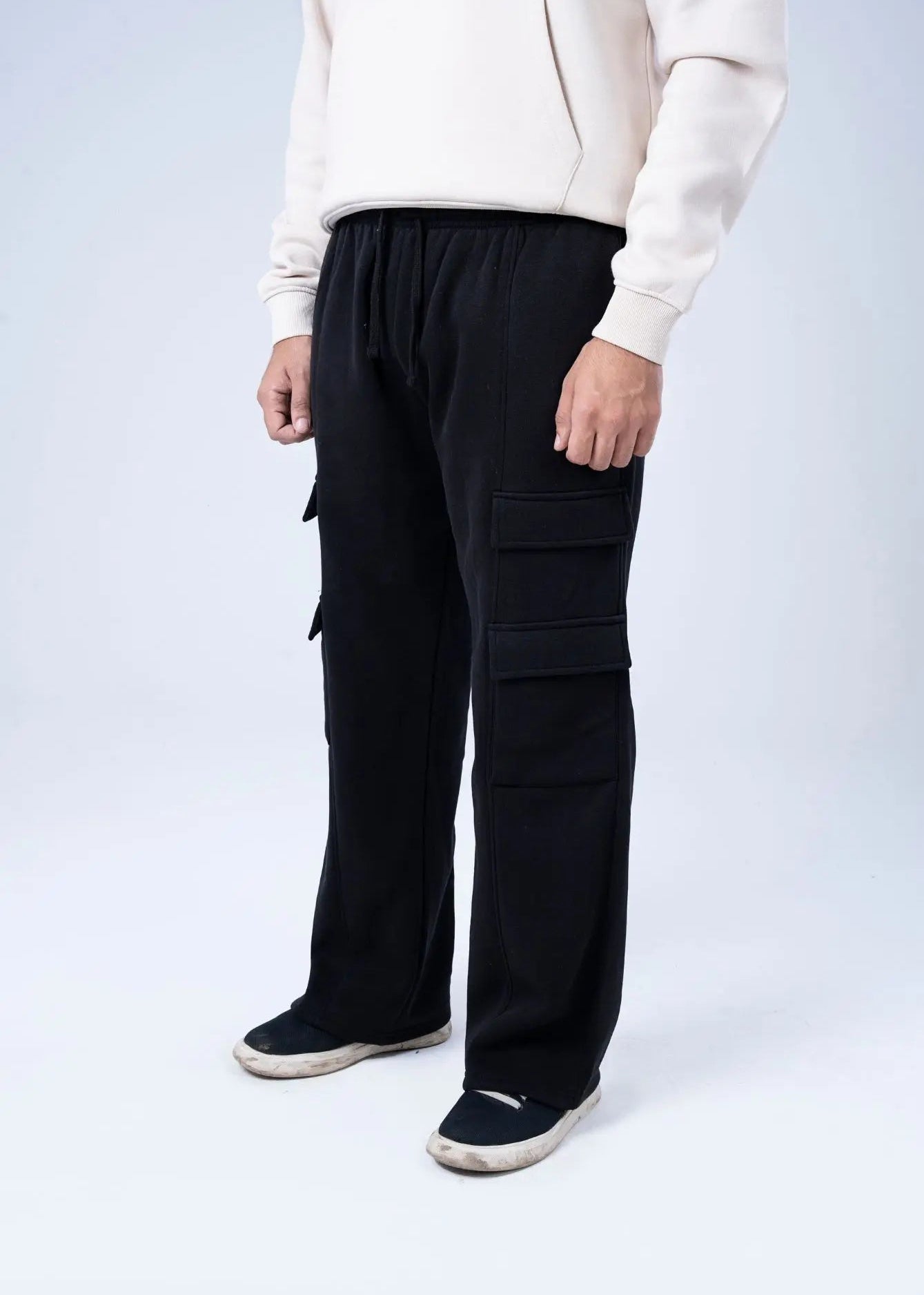 PULL ON TROUSER KNITTED BLACK - GTS-B4321