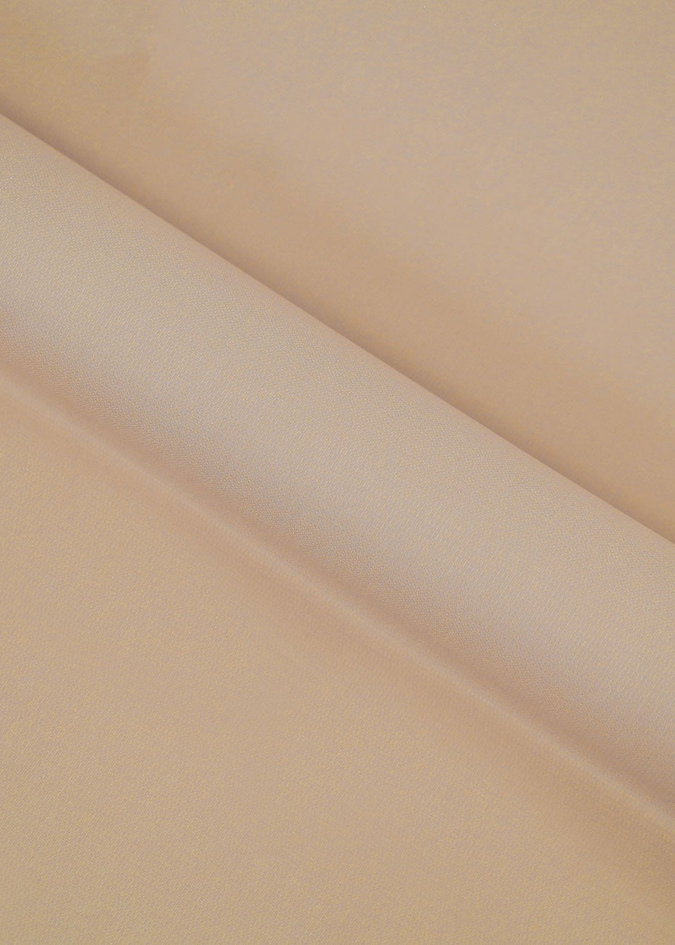 Fawn dobby fabric with fine woven texture in close-up