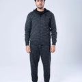 PULL ON TROUSER KNITTED BLACK MELANGE - GTS-B4306