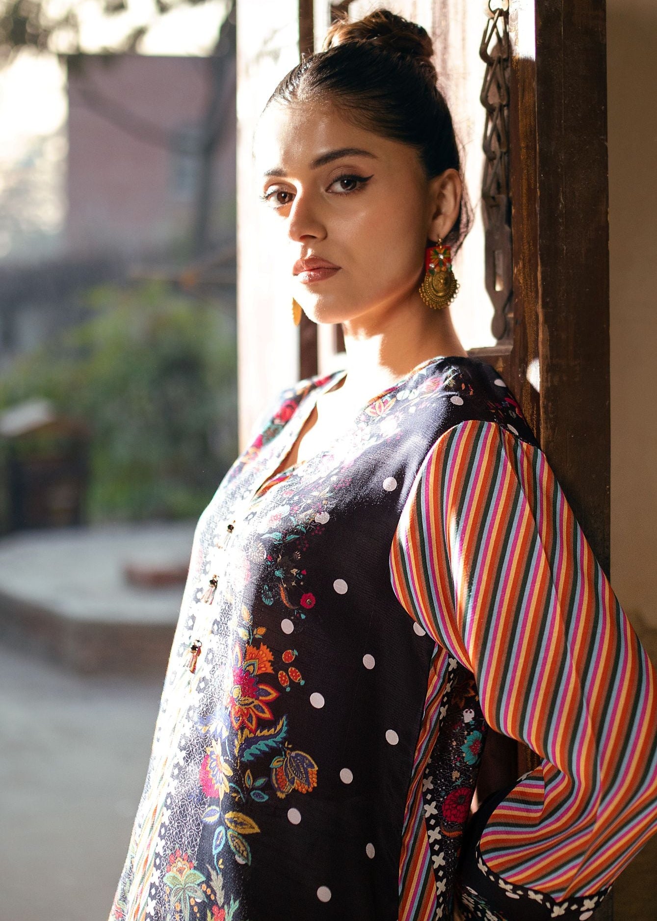 Picture of LDS-6632 SHIRT CASUAL BLACK - Chenone Official - Online Shopping