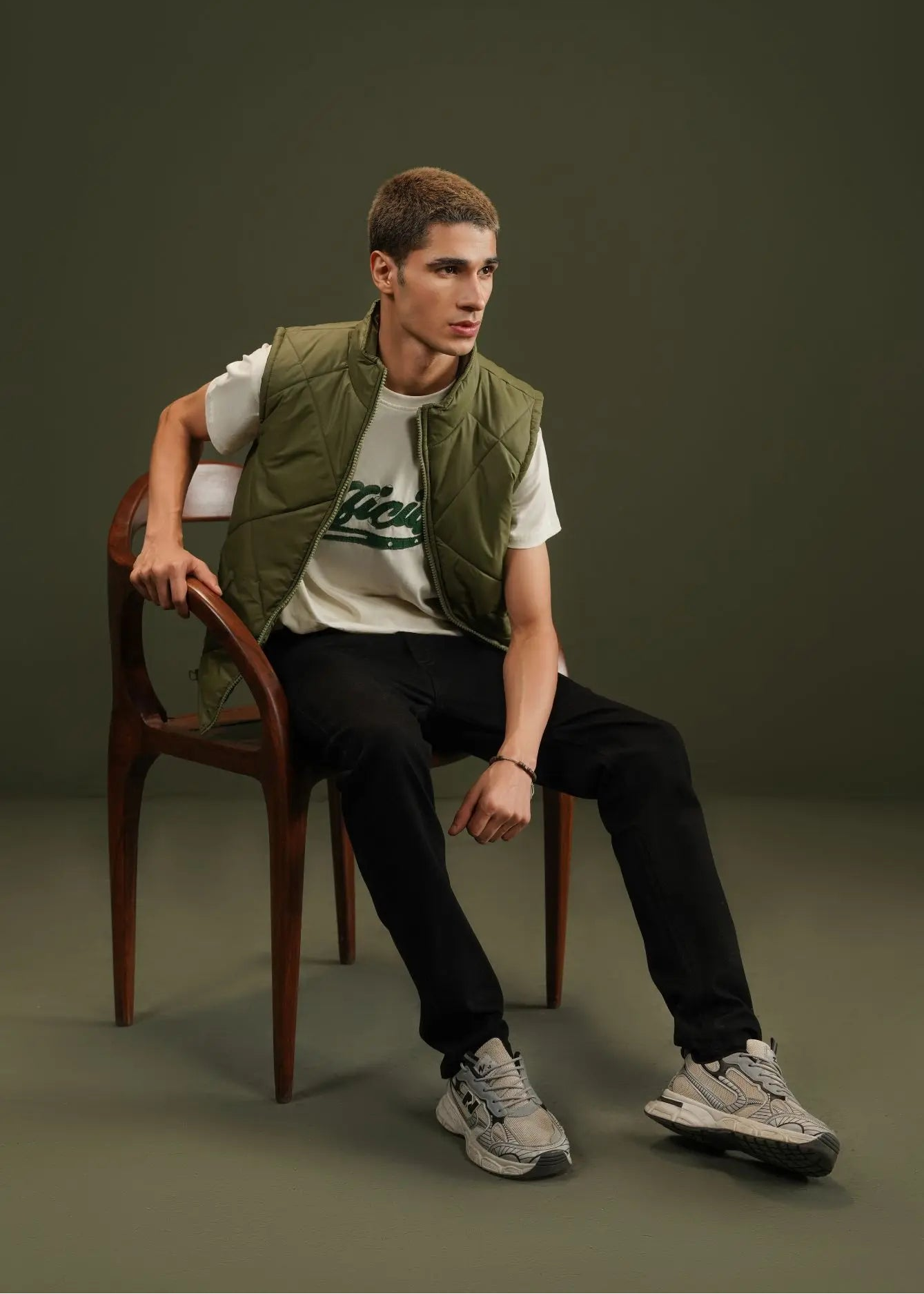 BUBBLE/QUILTED JACKET OLIVE - GTS-6385