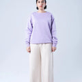 SWEATSHIRT KNITTED LILAC - LDS-A1782