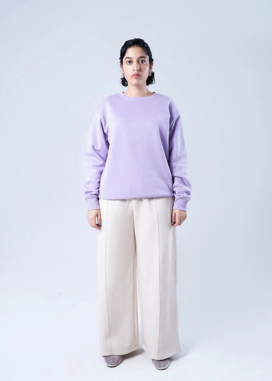 SWEATSHIRT KNITTED LILAC - LDS-A1782