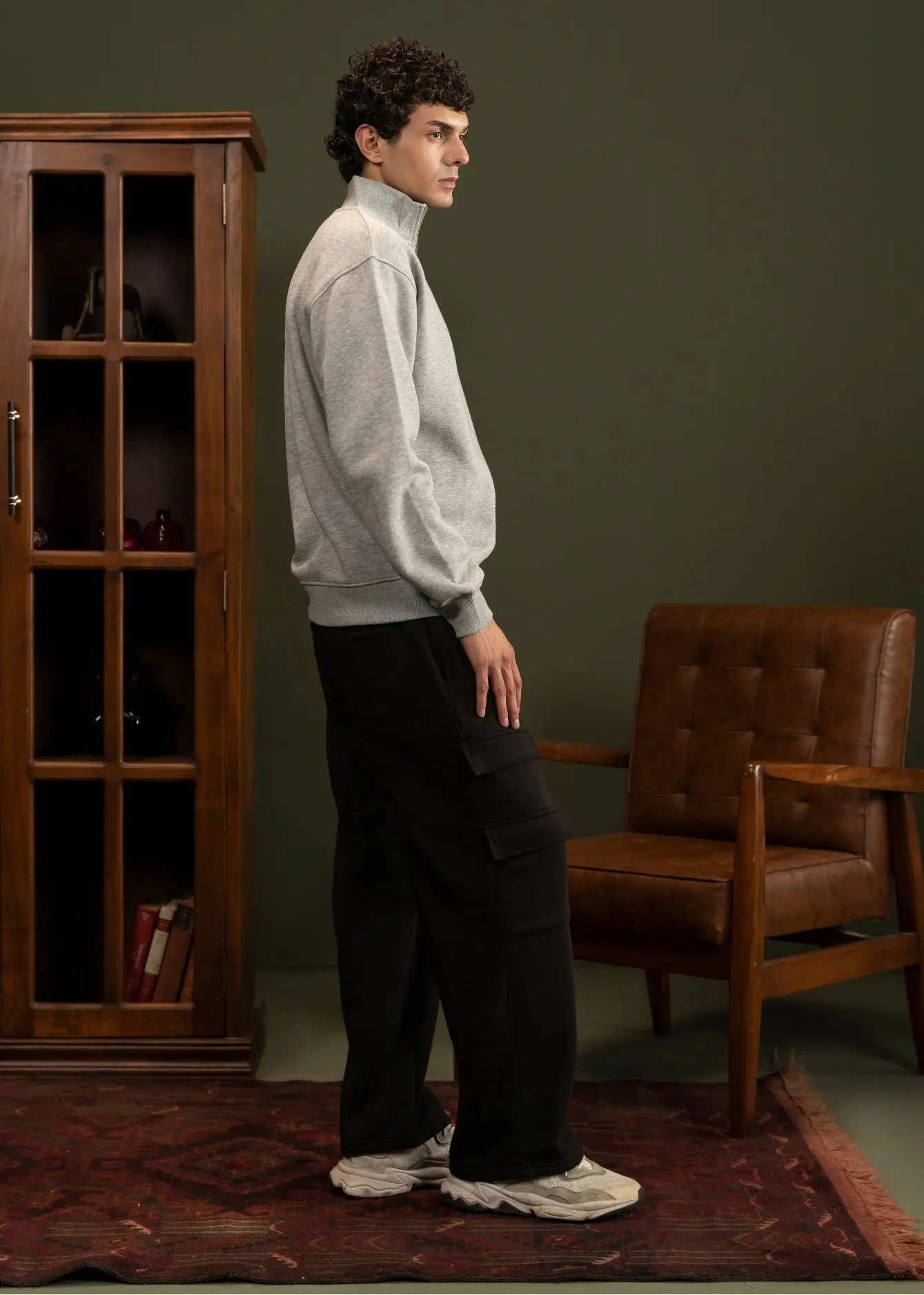 PULL OVER KNITTED GREY - GTS-B4298