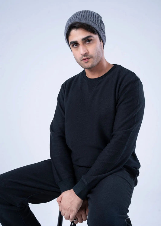 SWEATSHIRT BLACK - GTS-B4283