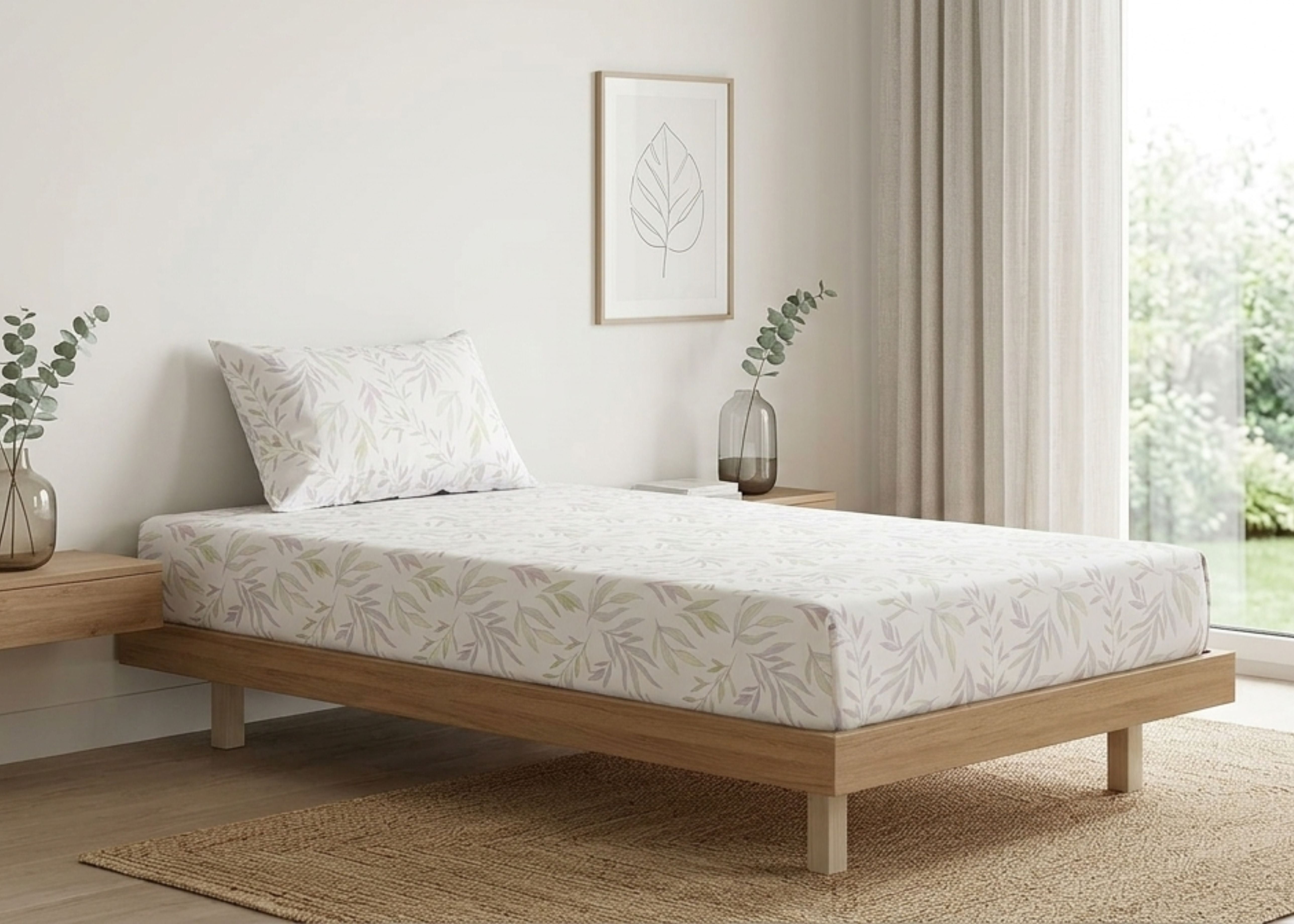 Cotton Bed Sheet Set Single D4 | ChenOne Home Textile