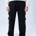 Pull on Trouser Knitted Black | Men's Trousers (GTS-B4321) | ChenOne