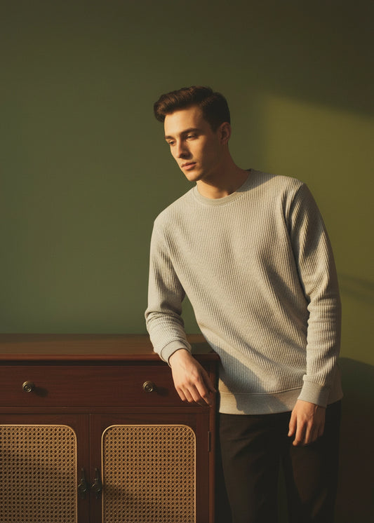 SWEAT SHIRT OATMEAL - GTS-B4289