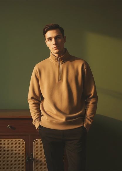 PULL OVER KNITTED BEIGE - GTS-B4298