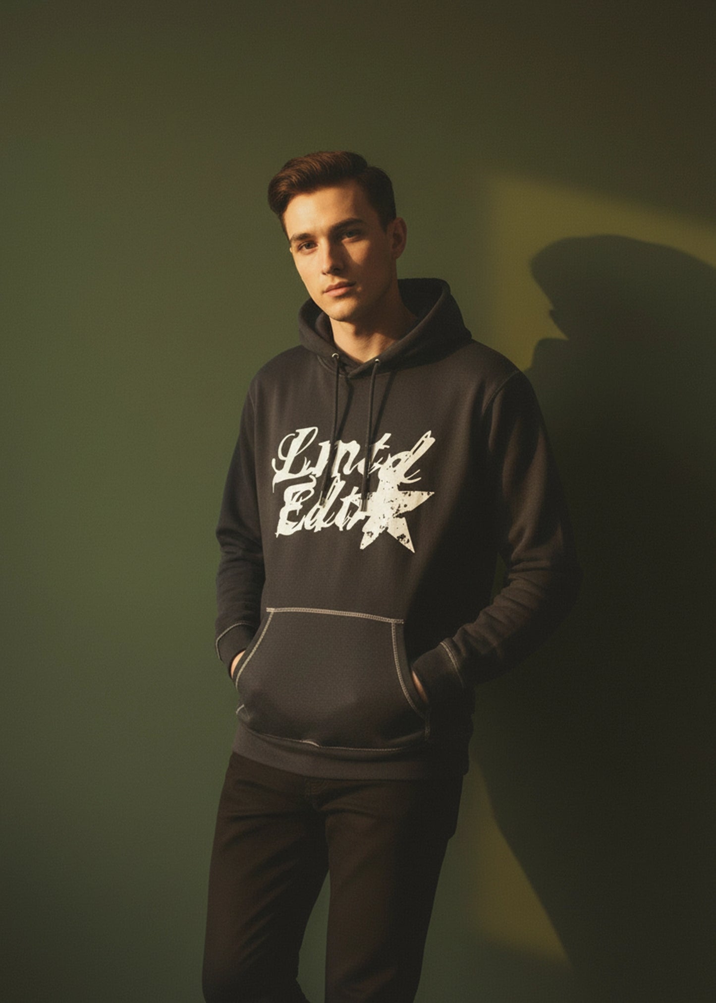 PULL OVER HOODIE BLACK - GTS-B4301