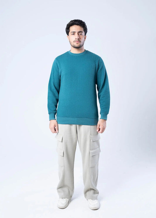 SWEATSHIRT TEAL - GTS-B4281