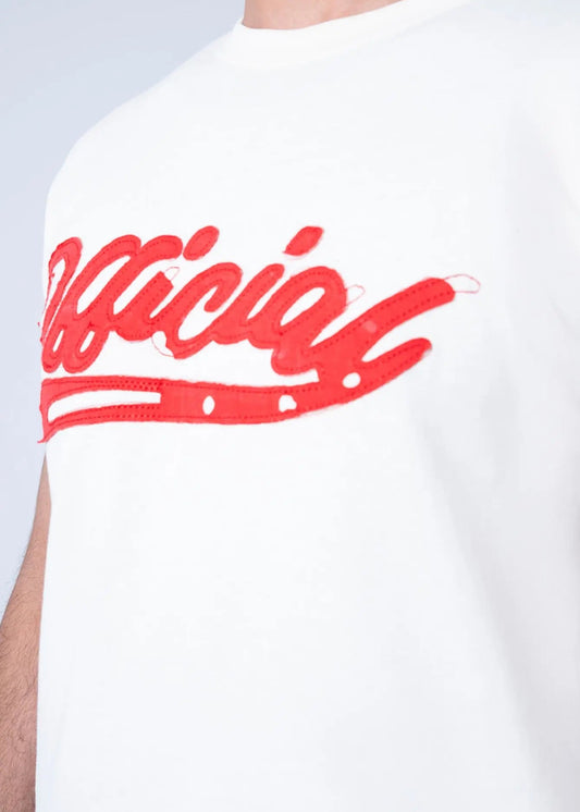 T-SHIRT OFF WHITE RED ART - GTS-B3906