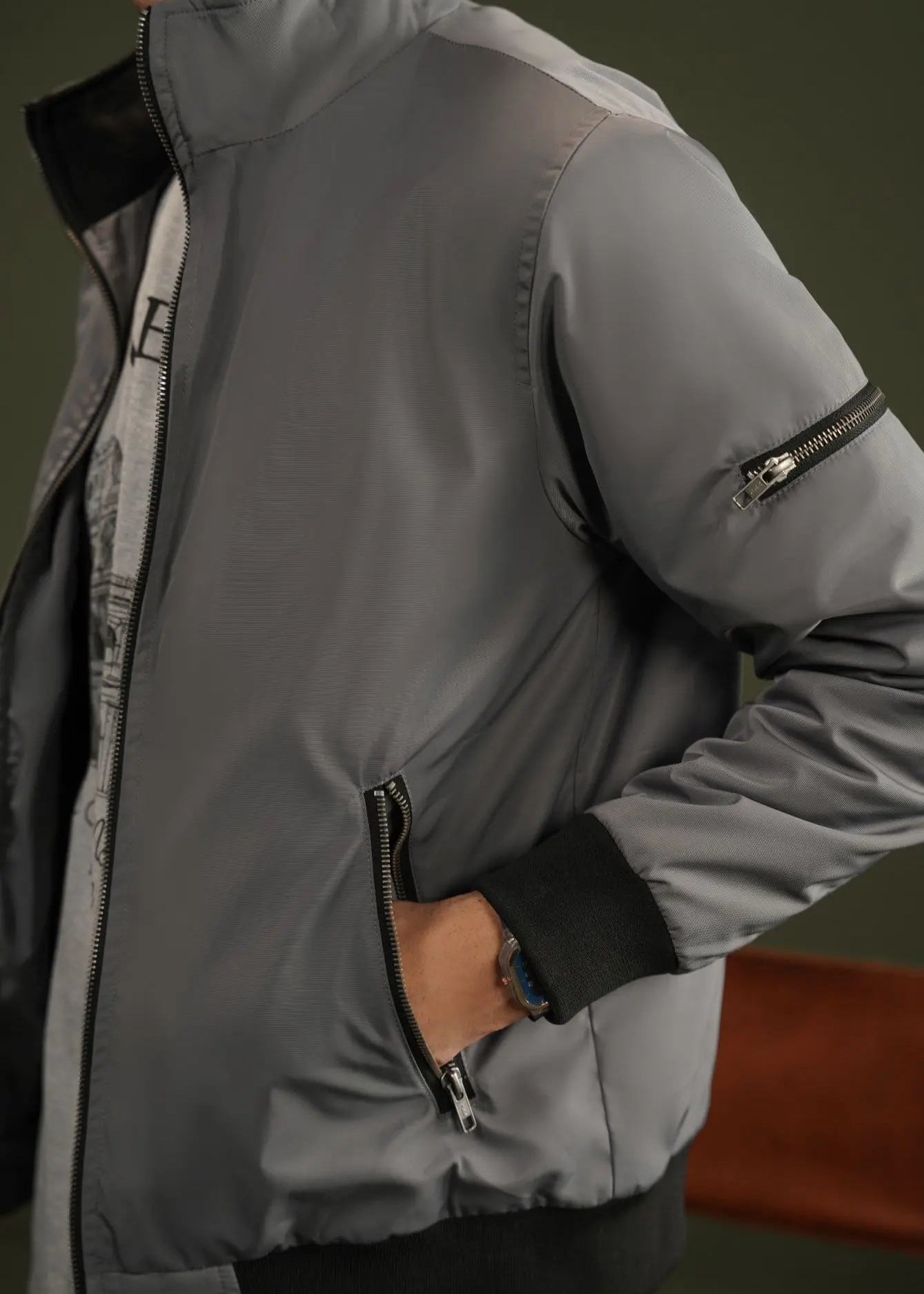 MEMORY JACKET GREY - GTS-6386