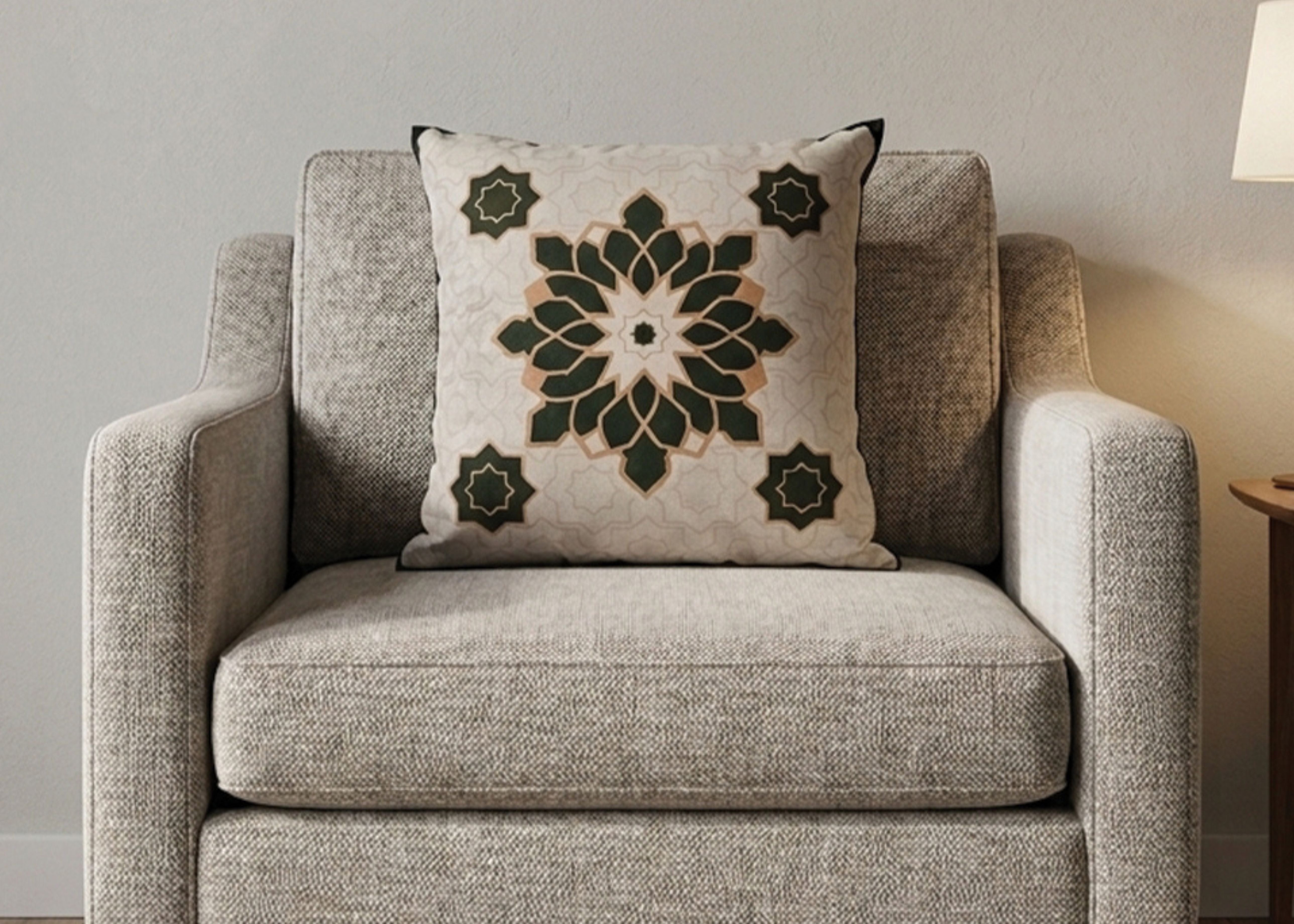 Filled Cushion 18x18" Evergreen| ChenOne Home