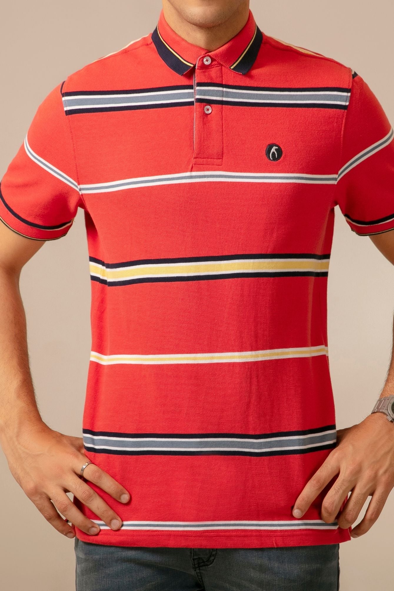 Picture of GTS-B4035 55604 POLO SHIRT IN STP CARROT - Chenone Official - Online Shopping