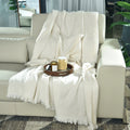 NATURAL KNITTED THROW-25 - S-QS096
