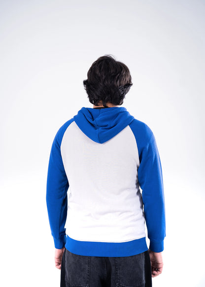 PULL OVER HOODIE KNITTED NAVY & GREY - GTS-B4295