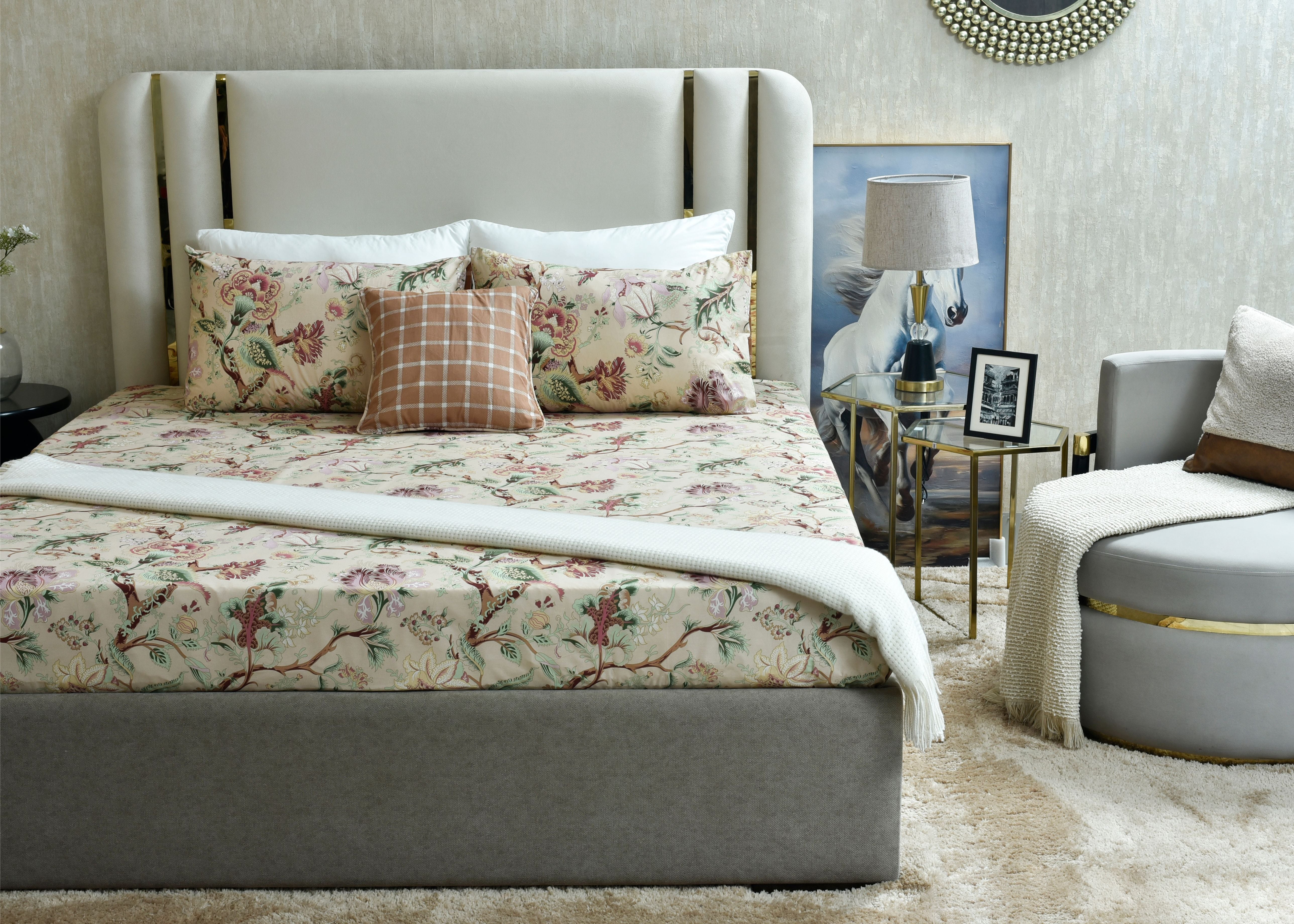 Bed Sheet Main Version Crimson | ChenOne Home Textile