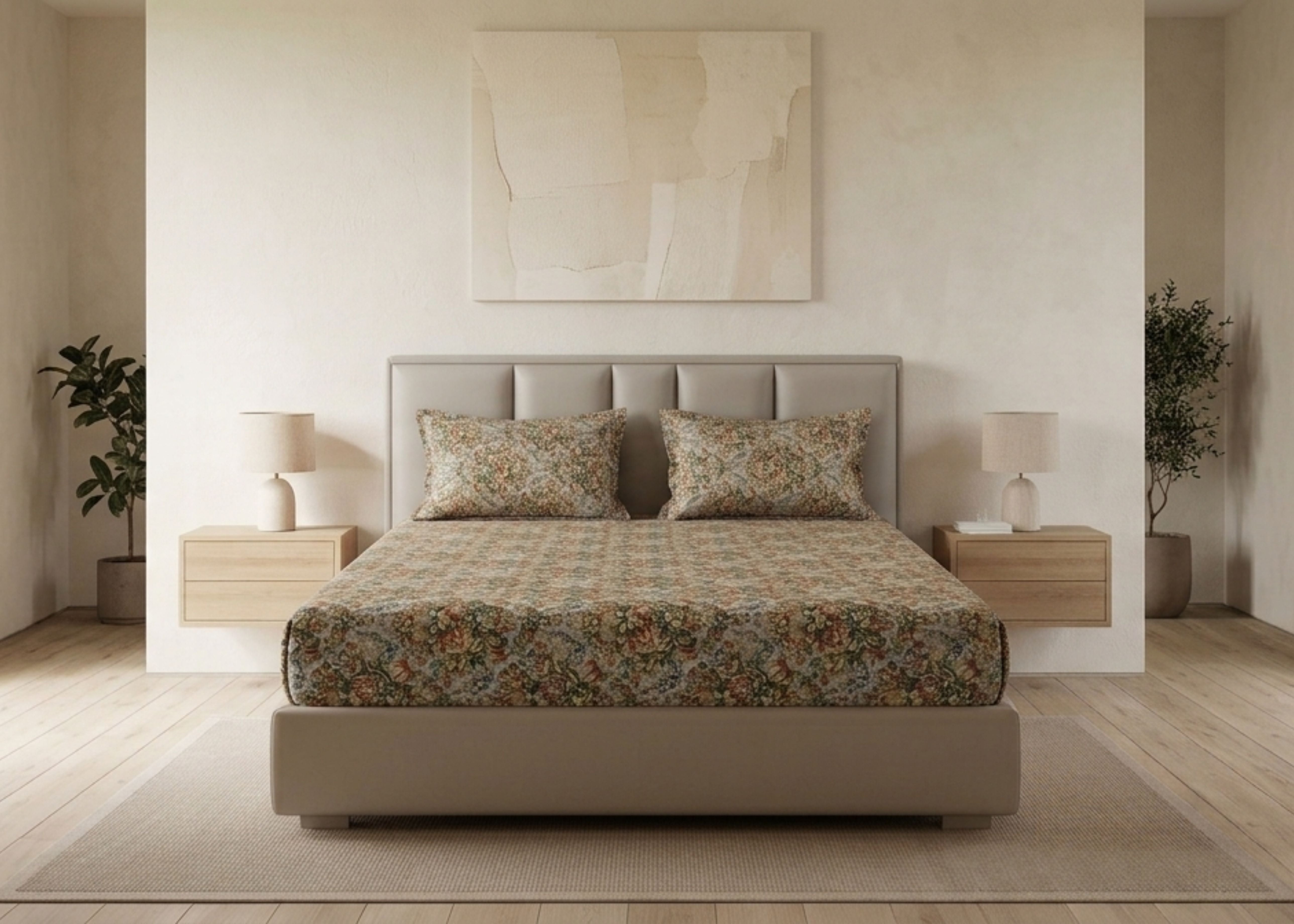 Cotton Bed Sheet Set King D25 | ChenOne Home Textile