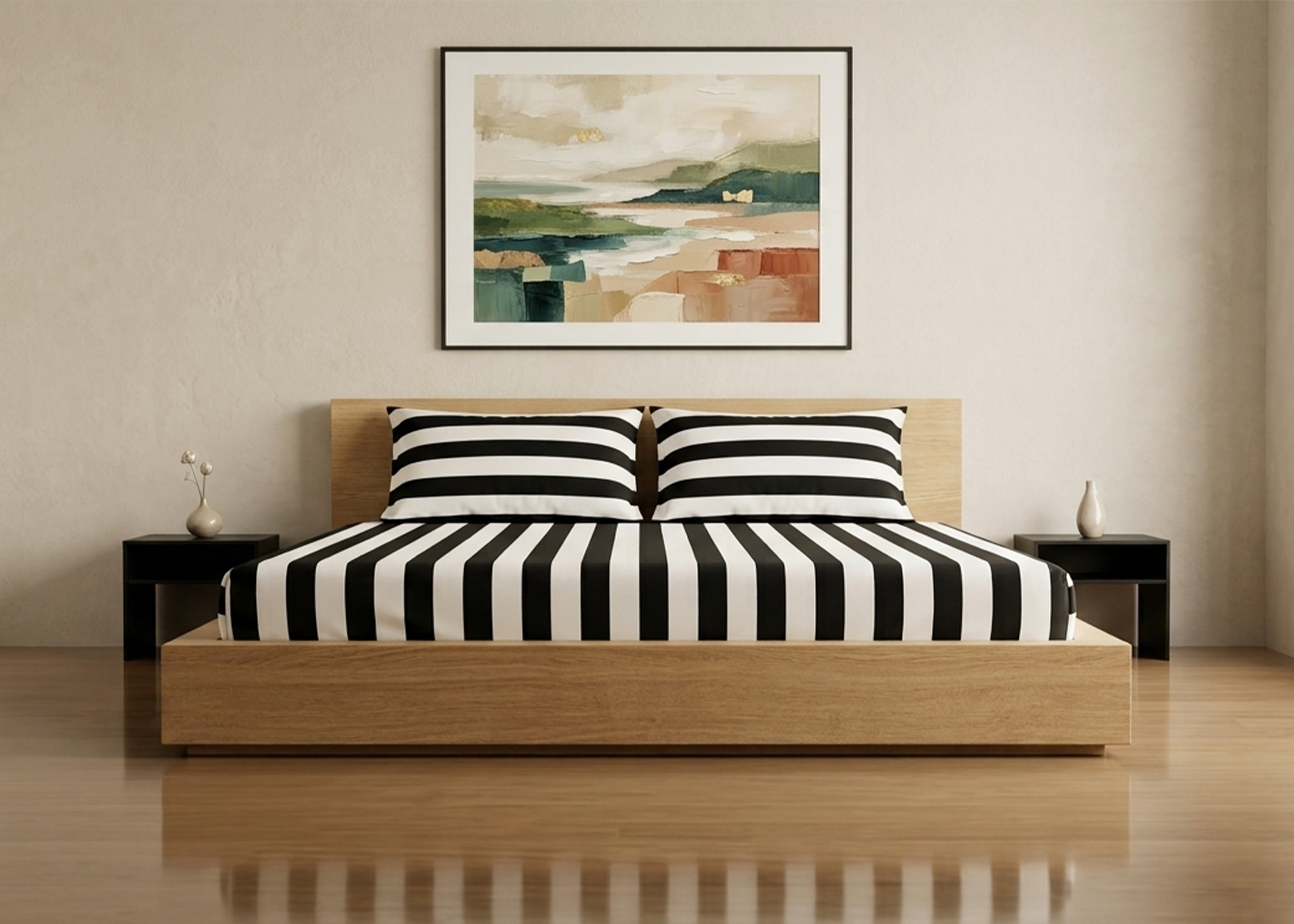 COTTON BED SHEET SET KING D11