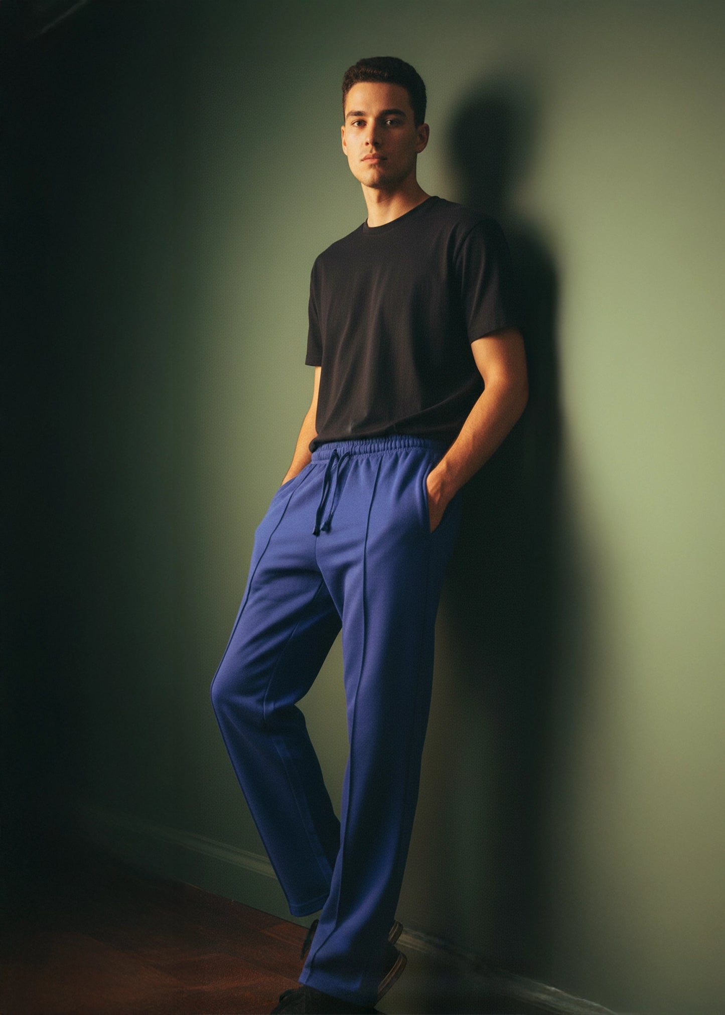 PULL ON TROUSER KNITTED NAVY - GTS-B6473