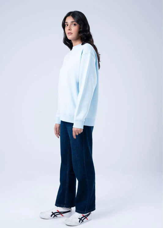 SWEATSHIRT KNITTED L/BLUE - LDS-A1782