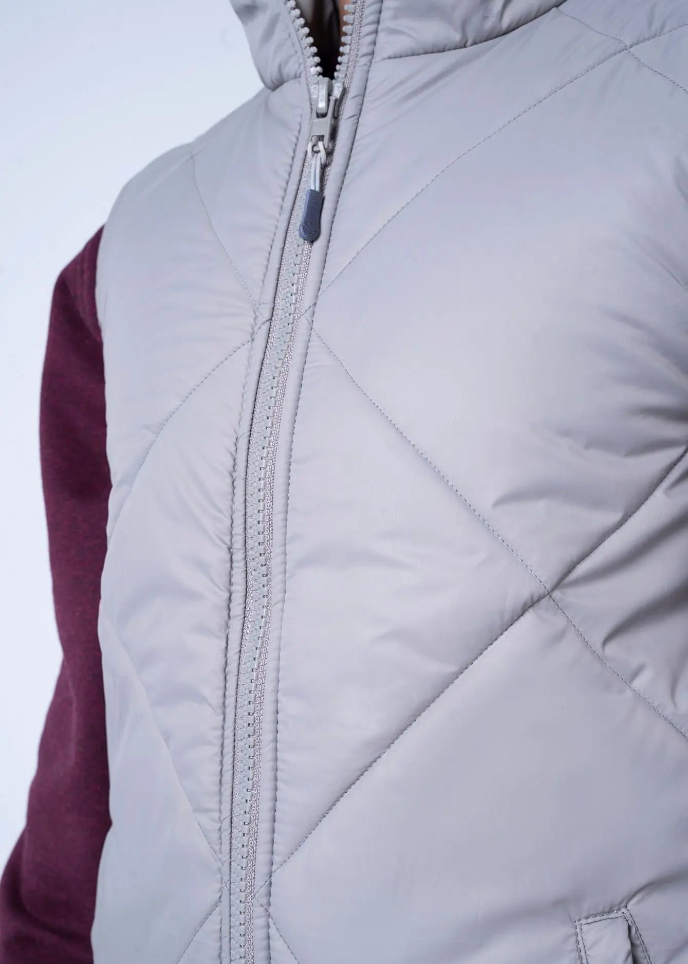 BUBBLE/QUILTED JACKET GREY - GTS-6385